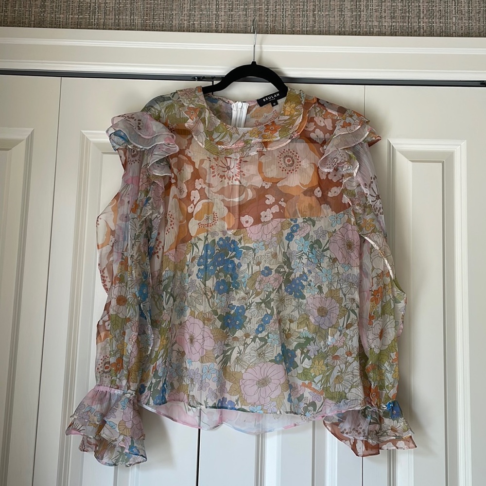 Top, Beulah, size M, multi-colored